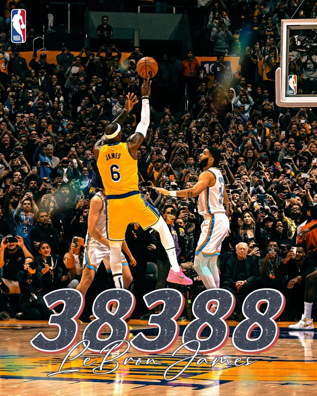 包含詹姆斯超越贾巴尔，加冕NBA历史得分王的词条