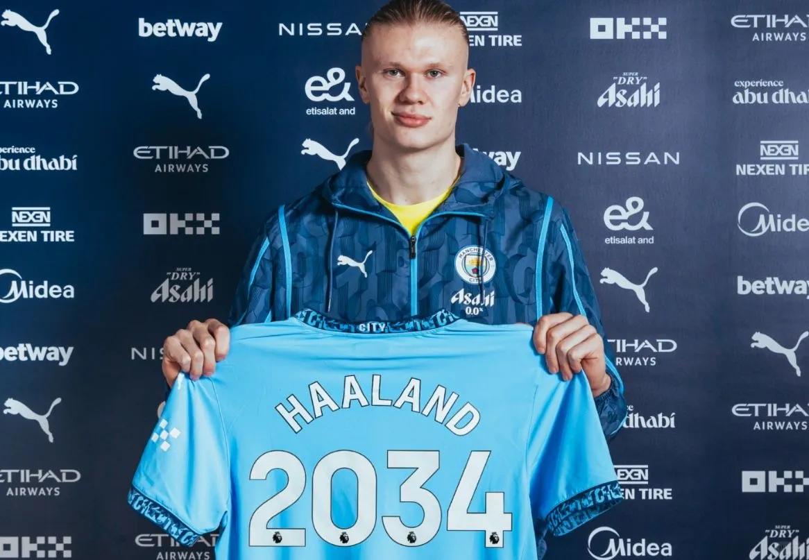 九游体育网站入口-哈兰德续约曼城，违约金条款引爆未来转会悬念的简单介绍